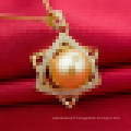 Collier pendentif en forme d&#39;étoile en forme de perle naturelle avec chaîne